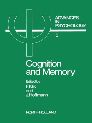 cover image of Cognition and Memory